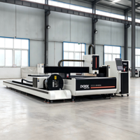 Machine de découpe laser à fibre CNC 4 axes DF4015GL 6000W pour tôles et tubes métalliques, système de contrôle Cypcut pour tête de découpe Yaskawa