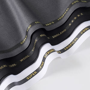 ผ้าเย็บขอบภาษาอังกฤษ TR 80/20โพลีเอสเตอร์300กรัม/เมตรทอลายทแยงผ้ามุสลิมผ้าทอสำหรับผู้ชาย - Product Image 2