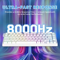 ATTACK SHARK R82 HE Ultra Fast Response Keyboards 5 Layer Sound Optimizing South Facing RGB Backlit Type C Wired Laptop Gaming