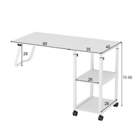Nouvelle arrivée Bureau d'ordinateur réglable en hauteur avec roulettes mobiles durables pour les étudiants et support pour ordinateur portable T1089