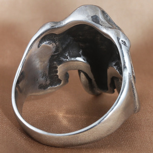 Stainless Steel <b>Elephant</b> Ring Men's Animal Design Silver Color <b>Gift</b> Jewelry 213025 - Product Image 2