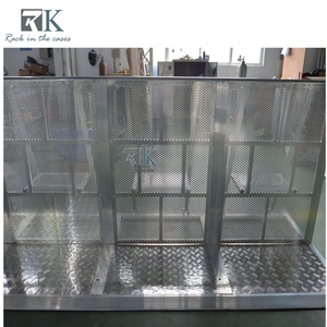 Barrière de contrôle des foules en aluminium durable, anti-rouille, installation rapide, pour scène, festival de musique, exposition - Product Image 6
