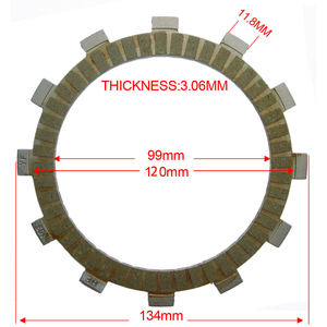 HF motocicleta ATV repuestos disco de placa de embrague a base de papel para <span class=keywords><strong>LONCIN</strong></span> RALLY LX <span class=keywords><strong>300</strong></span> LX300 moto disco de embrague - Product Image 2
