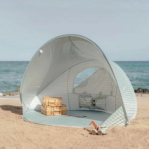 Novedad Tienda de Campaña para Bebé con Sombra Ajustable, Impermeable y Desplegable para 2 Personas, Refugio Solar Tipo Cabaña de Playa con Cuatro Estacas para Exteriores y <span class=keywords><strong>Mar</strong></span> - Product Image 1