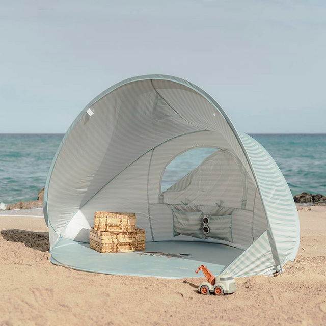 New Arrival Adjustable Shade Baby Tent Waterproof Pop up 2 Person Sun Shelters Beach Cabana Tent with Four Pegs for Outdoor Sea