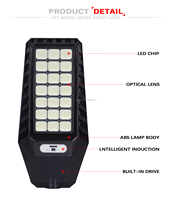 Fabricant de lampe solaire à LED intégrée de 150w Angle d'éclairage de 120 degrés IP66 Lampadaire solaire étanche