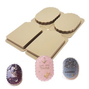 Molde de silicona de 4 cavidades para velas aromáticas, yeso y resina, diseño creativo - Product Image 3