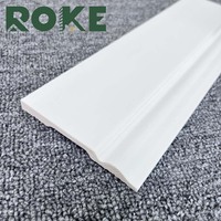 Plinthe en PS ROKE durable, facile à installer, résistante à l'usure, pour la décoration intérieure des hôtels, villas, sous-sols et escaliers