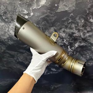 Подходит для Aprilia RSV4: Модифицированный выхлоп SC GP22 из титанового сплава и нержавеющей стали, золотой глушитель для мотоцикла - Product Image 4