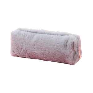 Fluffy Pencil Case Fabric Storage <b>Bag</b> Novelty Gift Pink Gray Black Beige Color Options - Product Image 3