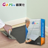 Adhésif pour carrelage cimentaire C1TE à base de ciment modifié aux polymères blanc et gris, directement de l'usine, 20 kg