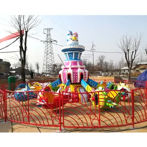 Yueton Commercial New Design Kids Outdoor Amusement Park Rotating Self Control Pirate Ship Rides Game For Children