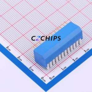 DP-12-B-T DIP Switch Through hole Component (THT),P=2.54mm Switch Piano Key Single Pole Single Throw 12 2.54mm - Product Image 2