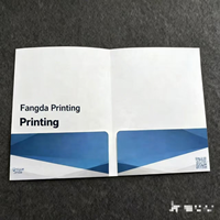 Carpeta de Presentación de Marca con 2 Bolsillos, Servicio de Impresión Personalizada, Carpeta de Documentos con Relieve UV, Carpeta de Catálogo Empresarial Corporativo