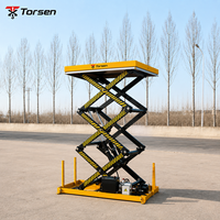 Table élévatrice à ciseaux hydraulique fixe de 1 tonne, plateforme sur mesure pour ligne de production