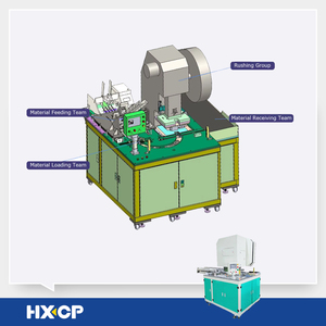 Sistema de troquelado de cartón automatizado HXDC300, máquina de postproducción de cubierta de forma <span class=keywords><strong>singular</strong></span> perforadora de libros para niños - Product Image 3