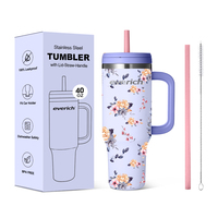 Gobelet isotherme de voyage original Stany Cup 40 oz en acier inoxydable à double paroi avec poignée personnalisée