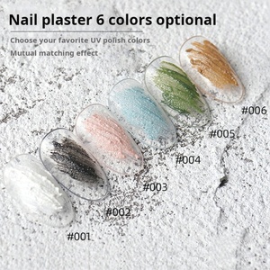 สีทาเล็บเจลแบบพิเศษ 3 มิติ ลายฉลุแบบทาสี  แบบมีกาวในตัว  แบบมีเกราะป้องกัน  ยูวีเจล  สำหรับร้านทำเล็บ  แบบกระปุก  สำหรับทำโฟโตเทอราปี  6 สี - Product Image 2