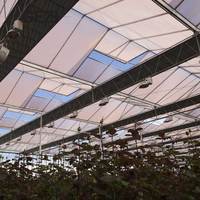 Systèmes d'écran thermique transparents d'économie d'énergie et d'ombre en aluminium de toit horizontal intérieur pour la diffusion légère pour des serres chaudes