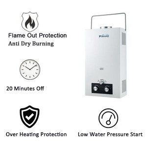 <span class=keywords><strong>Chauffe</strong></span>-<span class=keywords><strong>eau</strong></span> instantané sans réservoir à <span class=keywords><strong>gaz</strong></span> à chauffage rapide 6-20L pour usage domestique, extérieur et automobile - Product Image 5