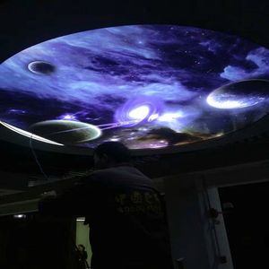 Trang trí nội thất vải in tấm lợp vật liệu xây dựng nghệ thuật PVC phim Bảng điều chỉnh trang trí mảnh chuyển in ấn căng Trần - Product Image 1