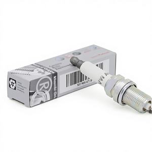 شمعة إشعال نيكل 101905611A لسيارات فولكس فاجن جولف وجيتا وباسات وأودي A4 وA6، طراز BKUR6ET FR7LDC 101 905 611 a، بثلاثة أقطاب كهربائية - Product Image 2