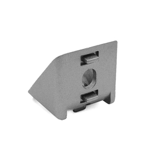 <span class=keywords><strong>Die</strong></span>-<span class=keywords><strong>Cast</strong></span> seng 40*40 Slot 8 sudut braket sudut dengan tutup penutup struktur braket segitiga - Product Image 6