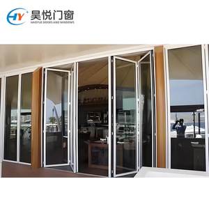 Concevoir un nouveau type de porte d'affaires en aluminium pliable en verre étanche et de porte en verre pliable insonorisée - Product Image 4
