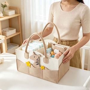Sac à langer pliable personnalisé de haute qualité, motif dessin animé, grande capacité, en feutre et EVA, nouveau design - Product Image 4