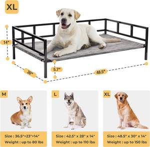 Refrigeración levantada cama de mascotas con malla textilena antideslizante asequible y barata cama de perro - Product Image 2