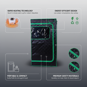 Equipo de Spa Móvil para Baño en Interiores, Sauna de Vapor Húmedo Portátil para Uso Individual en el Hogar - Product Image 2