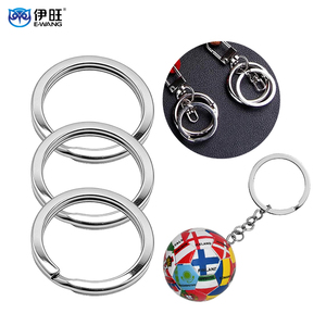 ห่วงเหล็กแบนสแตนเลส 304 ป้องกันสนิม แข็งแรงทนทาน สำหรับพวงกุญแจและอุปกรณ์กลางแจ้ง - Product Image 1