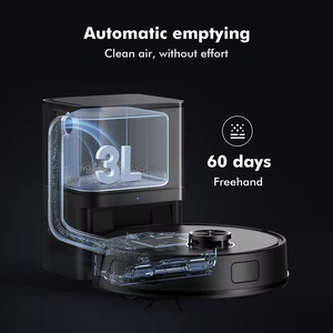 Aspiradora Robótica Autovaciable, Potente Limpieza en Seco y Húmedo, Filtro HEPA, Motor sin Escobillas, Limpieza de Bordes, Control Remoto para el Hogar - Product Image 3