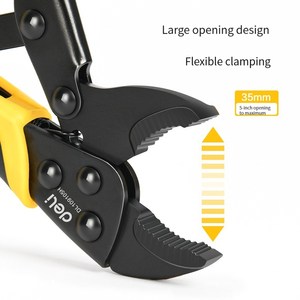 DELI dl109110h # Đen cong hàm Khóa Kìm #10 "# Đen + Sliver - Product Image 5