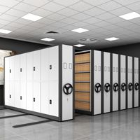 Étagères d'archives mobiles en acier, rayonnages mobiles, armoires à roulettes