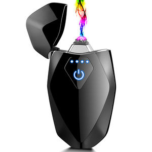 Nouvelle arrivée 2025, briquet électrique sans flamme rechargeable à batterie de grande capacité, coupe-vent, arc électrique, USB, briquet en zinc - Product Image 1