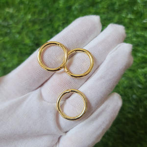 JF1314 fermagli per cancello <span class=keywords><strong>a</strong></span> <span class=keywords><strong>molla</strong></span> Push-in rotondi in ottone placcato oro - Product Image 4