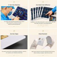 Cartes vierges en plastique CR80, cartes PVC vierges pour personnalisation et impression, blanches, transparentes, 30 mil, stock de cartes d'identité