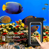 Casing kantong ponsel, kantung telepon genggam tahan air untuk iPhone 15 14 13 12 Pro Max XS Samsung, tas kering ponsel