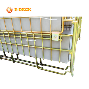 صندوق شبكي معدني مجلفن قابل للطي والتكديس لزجاجات البلاستيك - Product Image 6