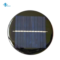 Chargeur solaire portable léger ZW-Dia74 Mini panneau solaire en époxy 0,4W Panneau solaire étanche scellé en époxy 5,5V