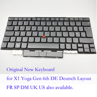 Clavier d'origine neuf pour Lenovo X1 Yoga 5ème 6ème génération 20XY 20Y0 DE Deutsch Rétroéclairage Clavier d'ordinateur portable FR SP DM UK US UK