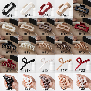 Fermagli per capelli a forma di squalo in silicone morbido tinta unita, antiurto, proteggono il retro della testa, a forma di artiglio, prevengono la caduta - Product Image 5