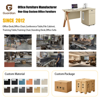 Bureau de travail modulaire simple et moderne pour 6 personnes avec tiroirs, idéal pour le télétravail ou les petites entreprises - Meuble informatique de Foshan