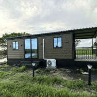 Offre Spéciale : Maison Conteneur Extensible et Respirante de 40 pieds avec 74 m² de surface habitable, 2 Chambres, Idéale pour Villa Extérieure, Installation Rapide