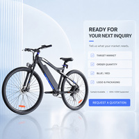 Vélo de montagne électrique 2026 en stock UE, moteur arrière sans balais haute vitesse 250W, batterie lithium 36V 13Ah, 9 vitesses, aluminium, 25km/h