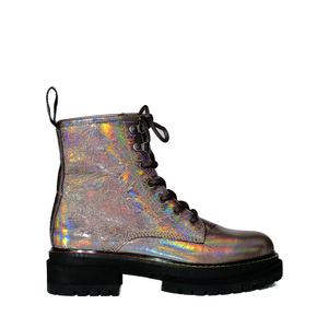 Botines personalizados 2024 para mujer, diseño de fábrica, brillo brillante, Sexy, estilo Doctor Martin, impermeable, para fiesta de noche, caja empaquetada - Product Image 2