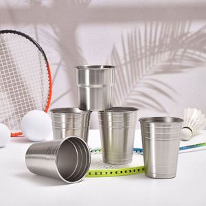 Vaso de Cerveza Portátil de Acero Inoxidable 304 de Una Sola Capa, Resistente para Exteriores, con Opción de Logotipo Personalizado, Capacidad de 300/350 ml - Product Image 6
