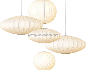 JYLIGHTING-Lámpara de araña de tira larga de estilo europeo, lámpara colgante de seda inspirada en Wabi-Sabi japonesa para comedor, sala de estar, sala de té - Product Image 1