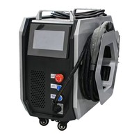 Máquina de limpieza láser de pulso de 50W-100W, máquina de limpieza láser para eliminar óxido y pintura del madera, refrigerada por aire.